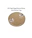 Tri-Fold Lighted Vanity Makeup Mirror with 21 LED Lights, Touch Screen and 10X / 3X / 2X / 1X Magnification Mirror, Two power Supply Mode Tabletop Makeup Mirror,Travel Cosmetic Mirror (gold)