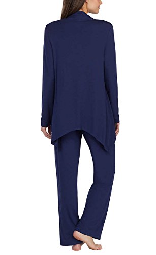 Carole Hochman Midnight Ladies' 3-Piece Pajama Set (Blue, Small) - Thumbnail 3