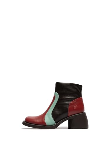 Fly London HEWI304FLY, Fashion Boot Mujer, INT. Rust/DK. Mint/DK. Brown, 35 EU
