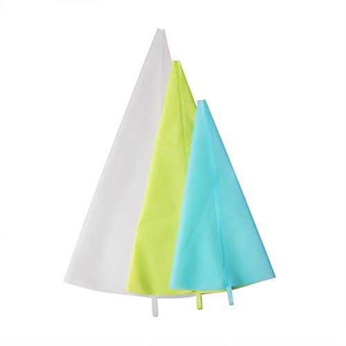 image for Delidge 3 Sizes Resuable Silicone Cake Decorating Icing Pastry Bag wit