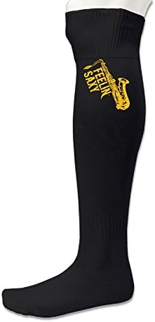 Football Socks Athletic Knee High Socks Casual Socks Soccer Socks - Feelin Saxy Saxophone