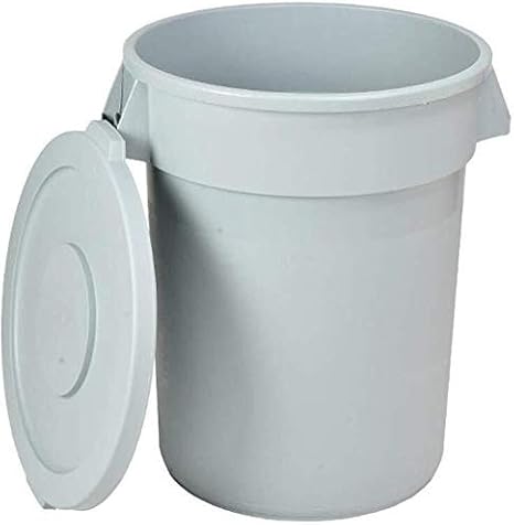 Amazon 白いゴミ箱 ふた付きプラスチックバケツ家庭用多機能ストレージバケツゴミ箱耐摩耗性滑り止めラウンドリタービン サイズ 76l トイレポット ホーム キッチン オンライン通販