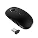 Vssoplor 8541645742 Wireless Mouse, 2.4G Slim Portable Computer Mice with Nano Receiver for Notebook, PC, Laptop, Computer-Black