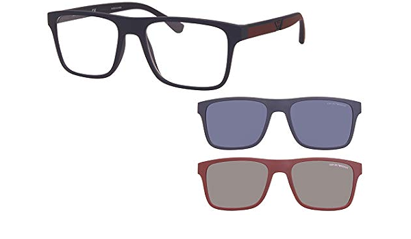 Emporio Armani EA 4115 Matte Blue/Clear Blue/Blue Clip-On 54/18/145 men  Sunglasses : Buy Online at Best Price in KSA - Souq is now Amazon.sa:  Fashion