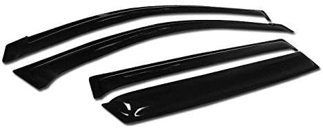 Autobotusa Non-in Channel Window Deflector Sun/Rain Guards Smoke Window Visors for Toyota RAV4 2006-2012 SUV Models