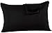Mohap Zipper Pillowcase 2 Pieces Brushed Microfiber 1800 Hotel Quality Super Soft Pillow Cover No Shrinkage No Fade Pillow Protectors - Black, Queen