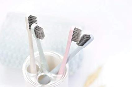 Amazon.com: Extra Soft Toothbrush for Adults & Children: Eco-friendly, Biodegradable Wheat Straw Toothbrush- 4 Pack: Beauty