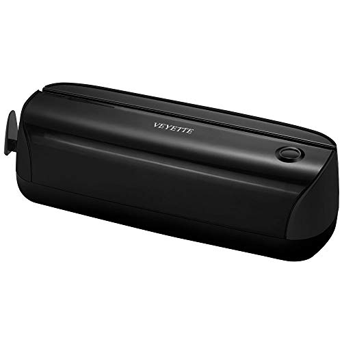 Paper Punch, VEYETTE 3 Hole Electric Puncher with Adapter for Office School Studio, 15 Sheet Capacity, AC or Battery Black