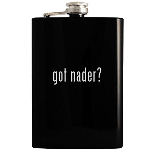 got nader? - 8oz Hip Drinking Alcohol Flask, Black