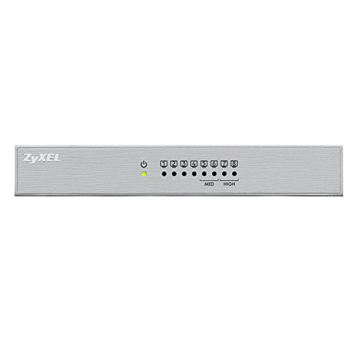 ZyXEL GS108Bv2 8-Port Gigabit Ethernet Switch w/Metal Housing