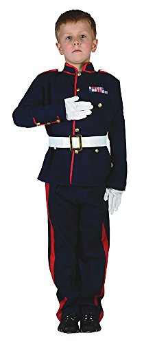 Bristol Novelty CC959 Soldier Ceremonial Costume, Red, Medium, Approx Age 5 - 7 Years, Soldier. Ceremonial (M)