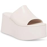Minshluu Womens Platform Wedge Sandals Peep Open Toe Backless Slip on Wedges Slides