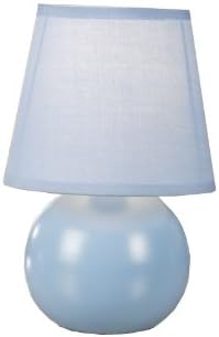 Normande Lighting HE3-1152-BL 13W Daylight Spectrum Accent Lamp, Blue Painted Ceramic Base