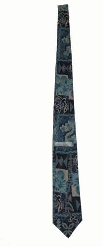 Hawaii Neckties - Blue Tapa