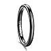 TIGRADE Black Titanium Ring 2mm 4mm 6mm 8mm Dome High Polished Wedding Band Size 3-14.5