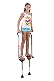 Flybar Maverick Walking Stilts for Kids Ages 5 +, Weights Up to 190 Lbs - Adjustable Foam Handles with Wide Stance Foot Pegs - Fun Outdoor Toys for Girls & Boys