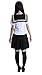 Nuoqi Anime Cosplay Costumes Japan School Sailor Uniform Skirts GC47D-XL A-white-black