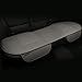 EDEALYN Car Back Seat Cover Smooth PU Leather Long Rear Seat Cover Auto Seat Cover Bench Seat Protector Car Seat Cover L53 X W19.3 in 1PCS (Rear -Gray)