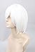 Topcosplay Unisex Anime Cosplay Wig for Men or Women Short White Bob Wig Halloween Costume Party Wigs