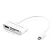 kwmobile 3in1 Micro USB Adapter Card Reader OTG for Samsung Galaxy Tab S2 9.7 white