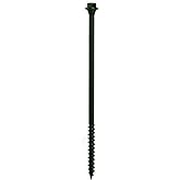 FastenMaster FMTLOK06-250 TimberLOK Heavy-Duty Wood Screw, 6 Inches, 250-Count, 6", Black