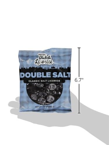 GUSTAF’S DUTCH LICORICE COINS DOUBLE SALT – 5.2 OZ.