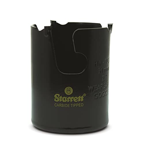Starrett Hartmetall-Lochsäge - MPH0200 Mehrzweck-TCT-Lochsäge - für Holz-MDF-Kunststoff-Keramik-Wandfliesen - 51 mm