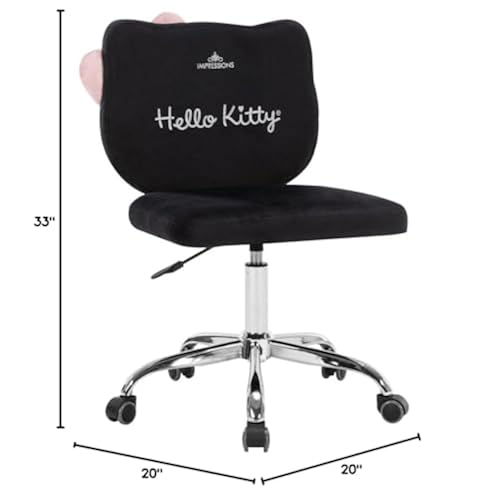 Impressions Vanity Hello Kitty Kawaii Swivel Vanity Chair for