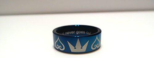 Kingdom Hearts Inspired Tungsten Ring (Blue)