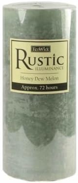 7x15cm EcoWick Pillar Candle - Honey Dew Melon