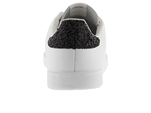 victoria Leather & Back Glitter & Perforated Logo Tennis Shoes 1125104 for Girls