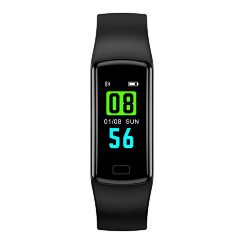 Kanzd Smart Watch Sports Fitness Activity Heart Rate Tracker Blood Pressure Stopwatch (Black)