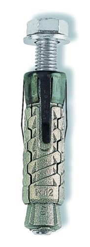 Tassello in ghisa GM 12 S con vite testa esagonale TE (20 Pz.)