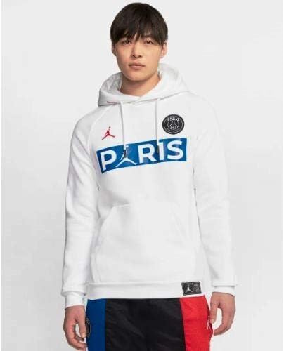 jordan x psg hoodie white