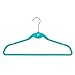 Juvale Velvet Cascading Clothes Hangers with Hooks - Teal Velvet Hangers 50 Pack for Kids, Teens, Adults’ Shirts, Coats, Pants, Suits & Dresses (17.5 Inches)