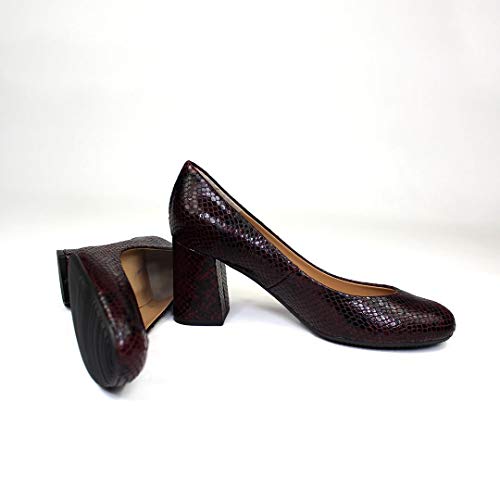 31qpYVrJwwL Viva - Salones Zapatos de Vestir para Mujer en Piel con Punta RedondaTacon Ancho de 7 cm - Forro de Piel - Moda Tacones… Viva - Salones Zapatos de Vestir para Mujer en Piel con Punta RedondaTacon Ancho de 7 cm - Forro de Piel - Moda Tacones… - Imagen 4