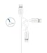 iPhone Cable, Quntis 3Pack 6ft 8 Pin Apple Lightning to USB Charger Cable, Charging and Syncing Data Cord for iPhone 7 7 Plus 6S 6S Plus 6 6 Plus 5S 5 5C SE iPad iPod Nano 7 (White)