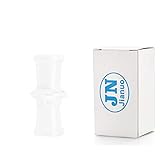 Jianuo Scientic Glass Tube Adapter, 18MM Female to 18MM Female Essential Adapter