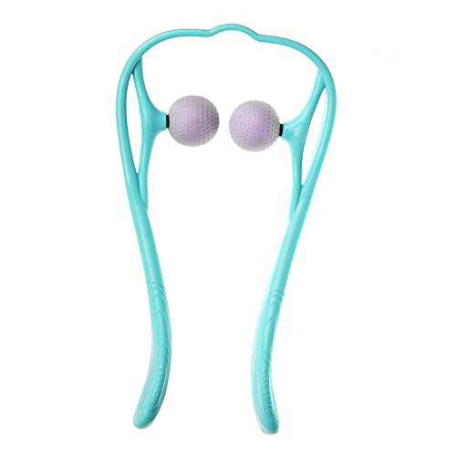 Office Neck Massager,Pressure Point Massager,Home Manual Neck and Shoulder Finger Pressure deep Tissue Trigger Point Manual self Muscle Massage (Blue)