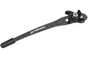 GPP Archery Arrow Carbon Fiber Clicker Mounted on Bow Sight Adjustable for Recurve Bow Shooting,Black