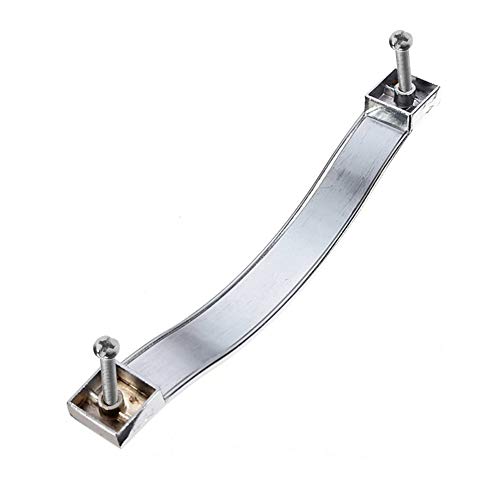 Lsgoodcare Pulls Handles for Dresser Drawer, 3.8 Inch Modern Door Kitchen Furniture Pulls Knobs White Silver Color - Zine-Alloy Wardrobe Cupboard Crystal Pull Handle, European Simple Style, Pack of 6