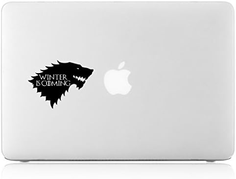 Game of Thrones Winter's Coming House Stark Wolf Direwolf - Apple Macbook Laptop Vinyl Sticker Decal