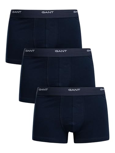GANT Herren Core Trunk 3-Pack Boxershorts, Blau, S EU