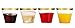 100 Gold Rimmed Clear Hard Plastic Cups | 9 oz. Fancy Disposable Tumblers (100-Pack) by Bloomingoods