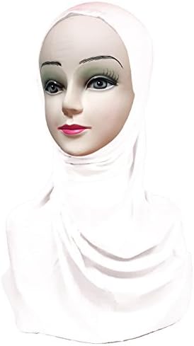 Women Cotton Amira Hijab 1PC (White)