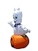 Jumbo 9 Foot Animated Halloween Inflatable Ghost on Pumpkin - 2012 Yard Decoration