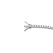 Silver Tone 4mm Round Cut Tennis Bracelet High Quality 7.75 Inches