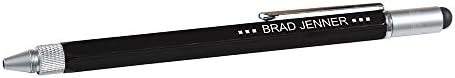 Black Multi-Tool Pen, Engraved with your Name, Customized Logo, One Line of Engraving Included