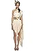 Smiffys Women Fever Goddess Costume, Cream, S - US Size 6-8