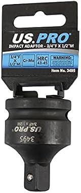 US PRO Impact Socket Adaptor 3/4 in Female to 1/2 in Male 3495 view 3